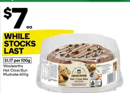 Woolworths Hot Cross Bun Mudcake offer