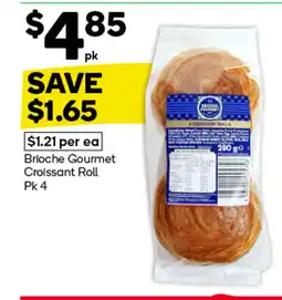 Woolworths Brioche Gourmet Croissant Roll offer