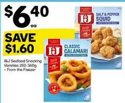 Woolworths I&J Seafood Snacking offer