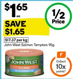 Woolworths John West Salmon Tempters offer