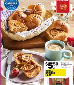 Woolworths Indulgent BiscoffⓇ Filled Hot Cross Buns offer