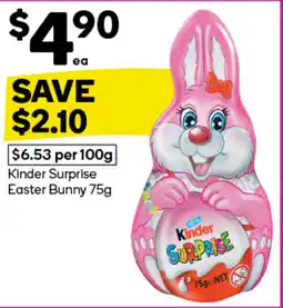 Woolworths Kinder Surprise Easter Bunny offer