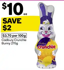 Woolworths Cadbury Crunchie Bunny offer