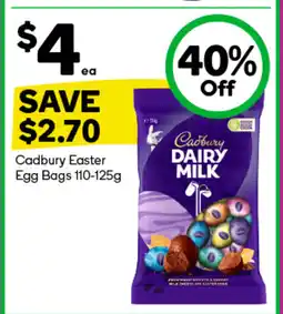 Woolworths Cadbury Easter Egg Bags offer