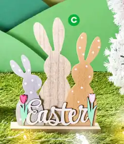 Woolworths Easter Wooden Tabletop Decoration offer