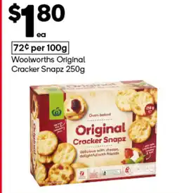 Woolworths Original Cracker Snapz offer