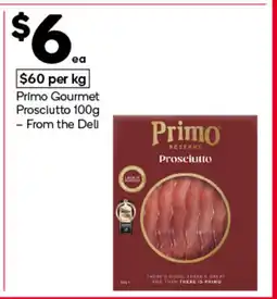 Woolworths Primo Gourmet Prosciutto offer