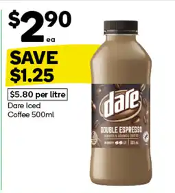 Woolworths Dare Iced Coffee offer