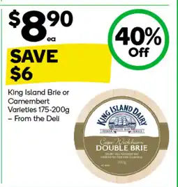 Woolworths King Island Brie or Camembert offer