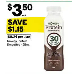 Woolworths Rokeby Protein Smoothie offer