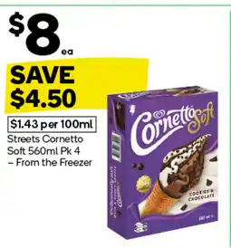 Woolworths Streets Cornetto Soft offer