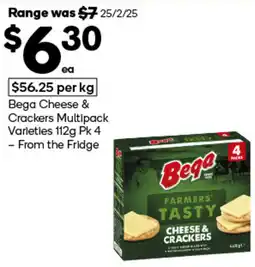 Woolworths Bega Cheese & Crackers Multipack Varieties offer