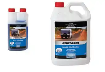 OZtrail Companion portasol toilet chemicals offer
