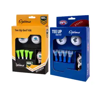 Afl & nrl tee up golf kit