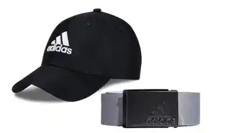 Adidas men’s performance cap & men’s reversible webbing belt