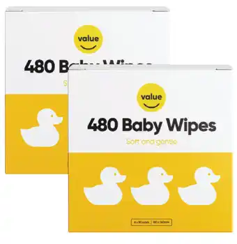 Drakes Value baby wipes 480 pack offer