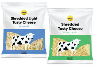Drakes Value tasty shredded cheese 500g offer