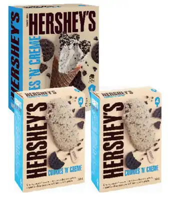 Drakes Hershey's ice cream sticks or cones 4 pack offer
