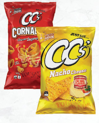 Drakes Cc's corn chips 175g or cornados 110g offer