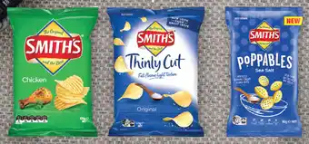 Drakes Smith's crinkle cut chips 150g-170g, thinly cut chips 175g or poppables 90g offer