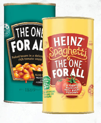 Drakes Heinz baked beans or spaghetti 535g - 555g offer