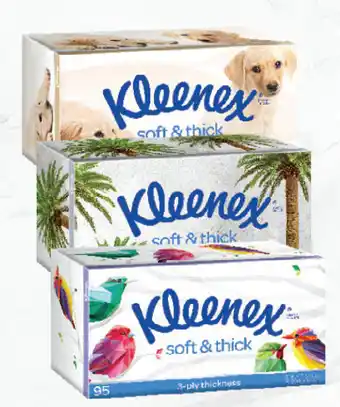 Drakes Kleenex soft & thick tissues 95 pack offer