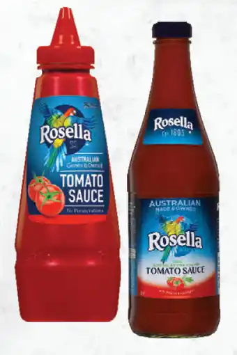 Drakes Rosella squeezy tomato sauce 500ml or tomato sauce glass 580ml offer