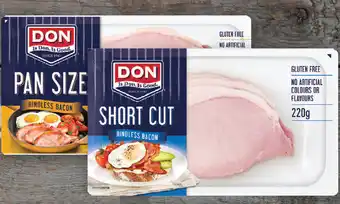 Drakes Don rindless bacon short cut 220g or pan size 250g offer