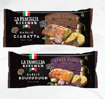 Drakes La famiglia kitchen stone baked garlic bread 330g - 480g offer