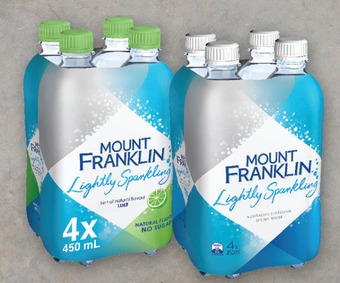 Drakes Mount franklin lightly sparkling water 4x450ml offer