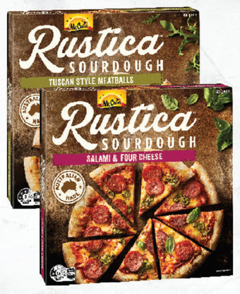 Drakes Mccain rustica sourdough pizza 400g - 410g offer