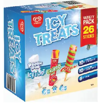 Drakes Streets icy treats variety pack 26 pack 1.836ml offer