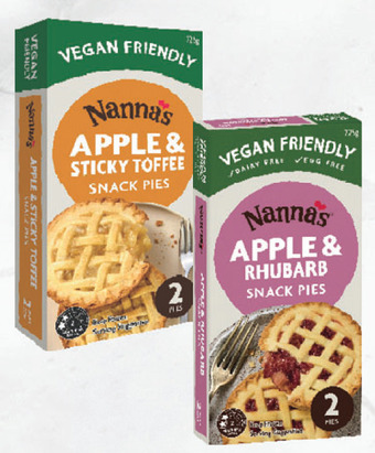 Drakes Nanna's vegan friendly snack pies 2 pack 225g offer