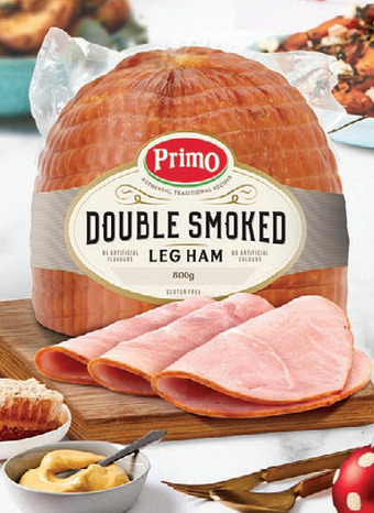 Primo double smoked leg ham 800g