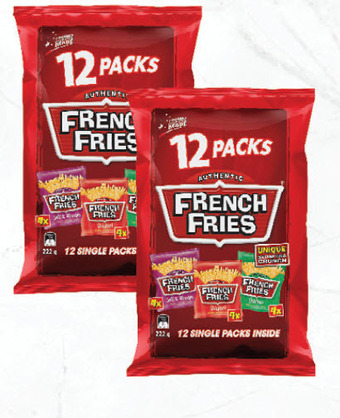 Drakes French fries 12 pack 222g offer