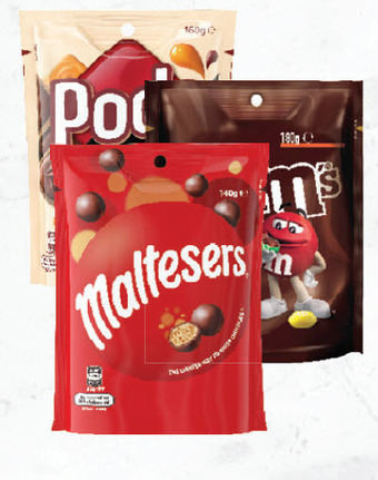 Drakes M&m's or maltesers 120g-180g or pods 160g offer