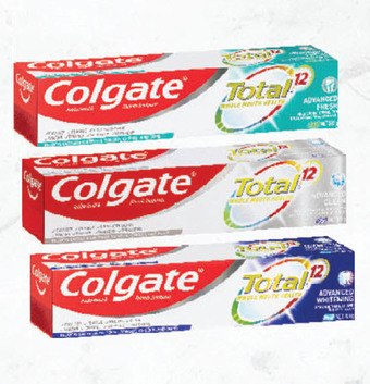 Drakes Colgate total advanced toothpaste 180g - 200g offer