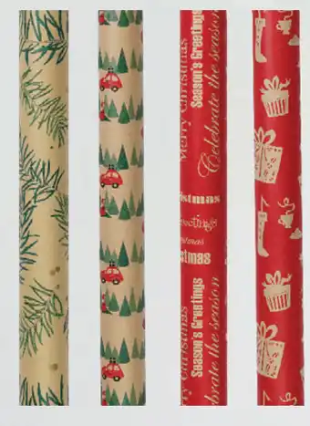 Drakes Festive kraft wrap 10m x 70cm offer