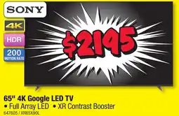 JB Hi-Fi 65" 4K Google LED TV offer