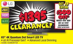 JB Hi-Fi 65" 4K Quantum Dot Smart LED TV offer