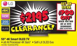 JB Hi-Fi 55" 4K Smart OLED TV offer