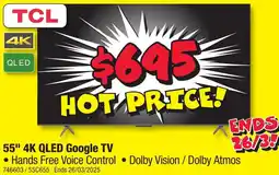 JB Hi-Fi 55" 4K QLED Google TV offer