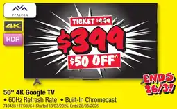 JB Hi-Fi 50" 4K Google TV offer