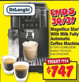 JB Hi-Fi Magnifica Plus Fully Automatic Coffee Machine offer