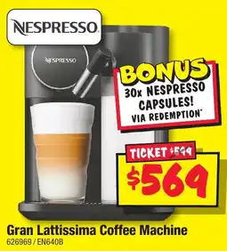 JB Hi-Fi Gran Lattissima Coffee Machine offer