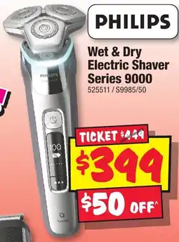 JB Hi-Fi Wet & Dry Electric Shaver Series 9000 offer