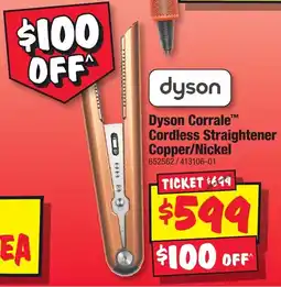 JB Hi-Fi Dyson Corrale Cordless Straightener Copper/Nickel offer