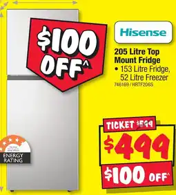 JB Hi-Fi Top Mount Fridge offer