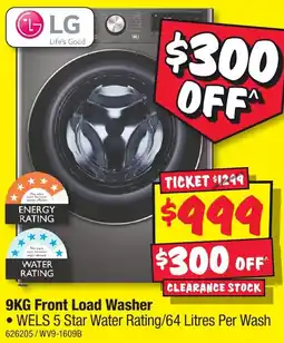 JB Hi-Fi Front Load Washer offer