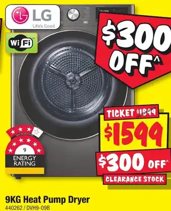 JB Hi-Fi Heat Pump Dryer offer